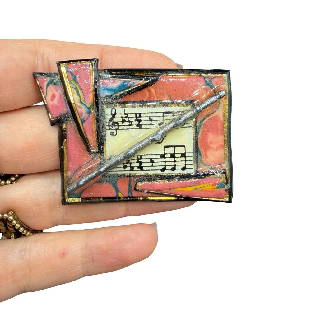 Artist Designed Music Jewelry Musician Brooch Music Teacher  pin
